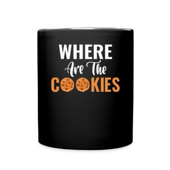 Cookie Lover Gifts - Full Colour Mug - black - Front