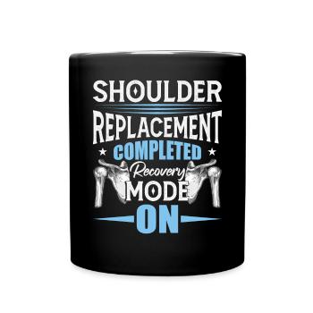 Humour de récupération de l’épaule - Mug uni - noir - Devant