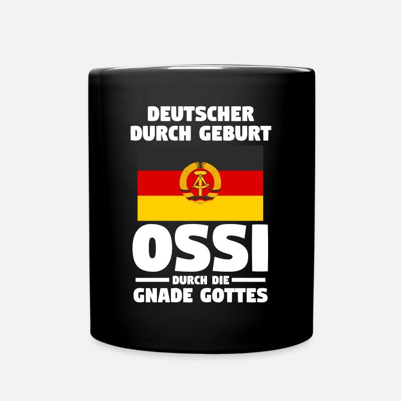 Ostdeutschland Ossi Deutschland DDR - Tasse einfarbig - Schwarz