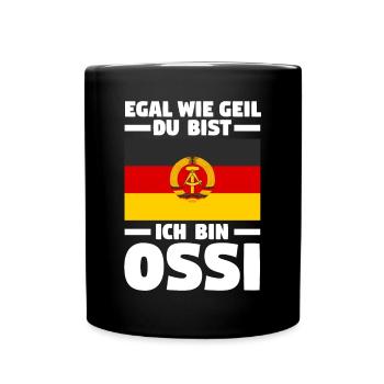 Ostdeutschland Ossi Deutschland DDR - Tasse einfarbig - Schwarz - Vorne