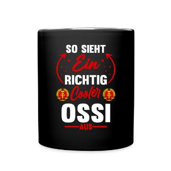 Ostdeutschland Ossi Deutschland DDR - Tasse einfarbig - Schwarz - Vorne