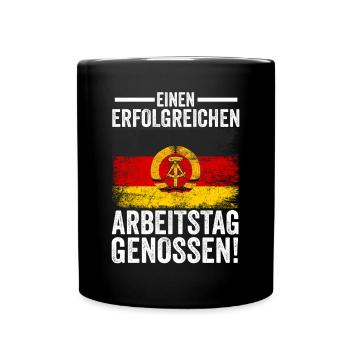 Ostdeutschland Ossi Deutschland DDR - Tasse einfarbig - Schwarz - Vorne