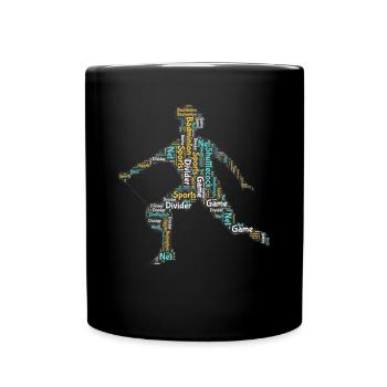 Joueurs de badminton - Mug uni - noir - Devant