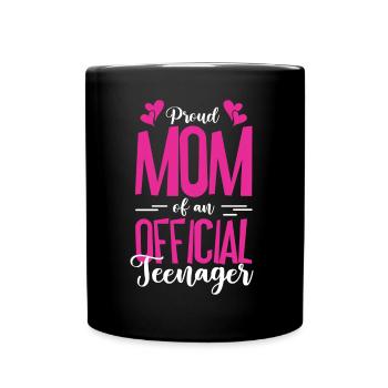 Fière maman d’un adolescent officiel pour ses 13 ans - Mug uni - noir - Devant