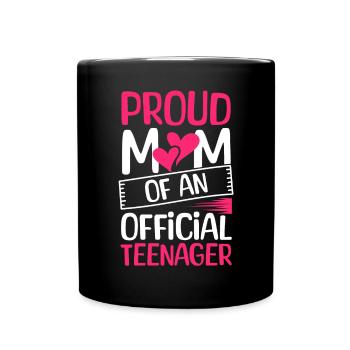 Fière maman d’un adolescent officiel pour ses 13 ans - Mug uni - noir - Devant