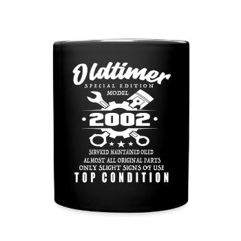 Oldtimer Special Edition Model 2002 Birthday - Full Colour Mug - black - Front