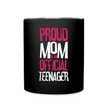 Fière maman d’un adolescent officiel pour ses 13 ans - Mug uni - noir - Devant