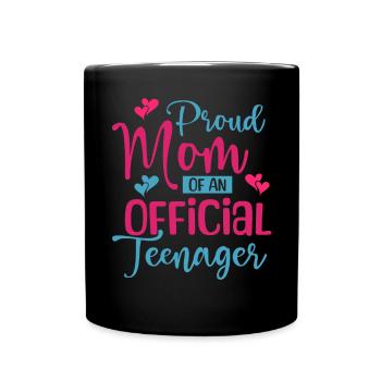 Fière maman d’un adolescent officiel pour ses 13 ans - Mug uni - noir - Devant