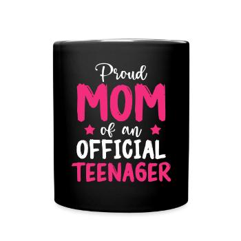 Fière maman d’un adolescent officiel pour ses 13 ans - Mug uni - noir - Devant