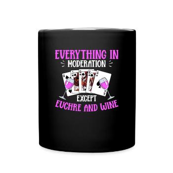 Vin Euchre - Mug uni - noir - Devant