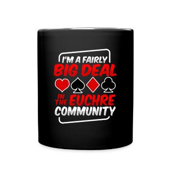 Card Game Euchre - Full Colour Mug - black - Front