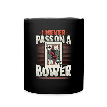 Card Game Euchre - Full Colour Mug - black - Front