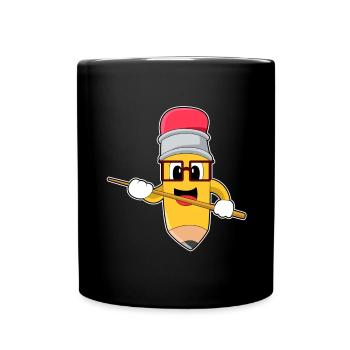 École de pointage pour enseignants au crayon - Mug uni - noir - Devant