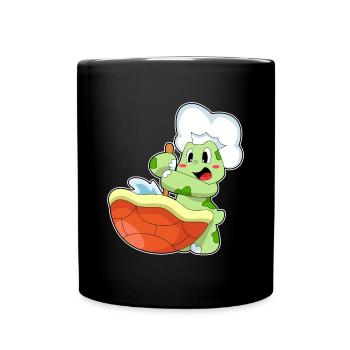 Cuisinière Tortue Cuisinière Cuisinière Cuisson - Mug uni - noir - Devant