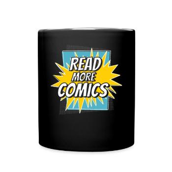 Weiterlesen Comics Comic Reader Fiktive Charaktere - Tasse einfarbig - Schwarz - Vorne
