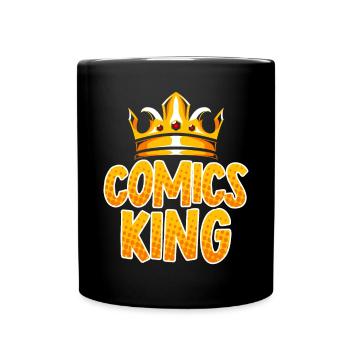 Comics King Lecteur de bandes dessinées Personnages de fiction - Mug uni - noir - Devant