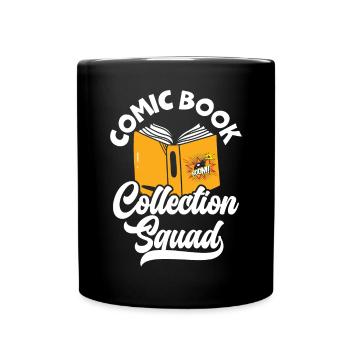 Comics Sammler Comic Reader Fiktive Charaktere - Tasse einfarbig - Schwarz - Vorne