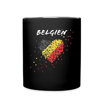 Belgique drapeau Belgique Drapeau Belgique - Mug uni - noir - Devant