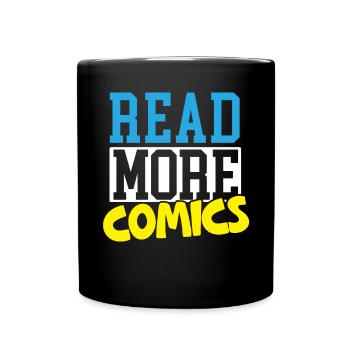Weiterlesen Comics Comic Reader Fiktive Charaktere - Tasse einfarbig - Schwarz - Vorne