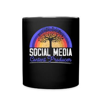 Social Media Content Producer Social Media Manager - Tasse einfarbig - Schwarz - Vorne