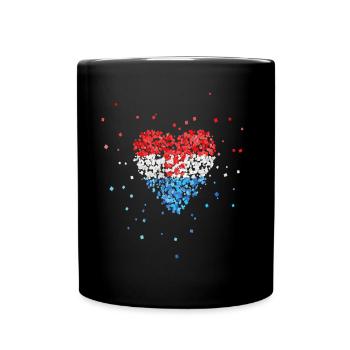 Hrvatska Croatia Croatian flag Croatian - Full Colour Mug - black - Front