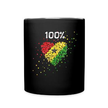 Ghana Afrique Ghanaflag Ghanaflag Ghanafan - Mug uni - noir - Devant
