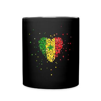 Sénégal Drapeau du Sénégal Drapeau du Sénégal Drapeau du Sénégal - Mug uni - noir - Devant