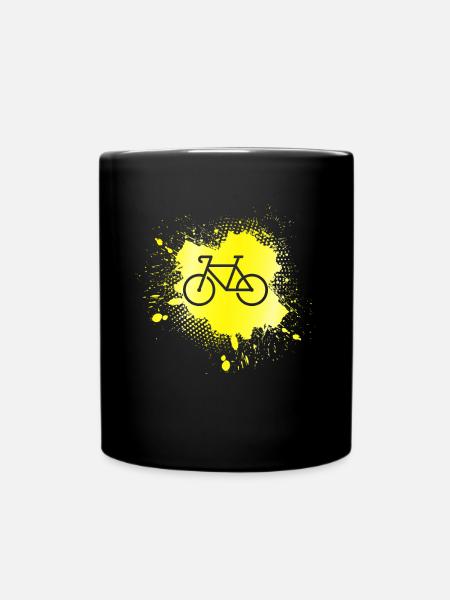 Fahrrad - Tasse einfarbig - Schwarz