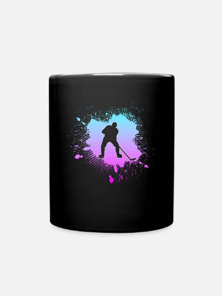 Ice hockey - Full Colour Mug - black