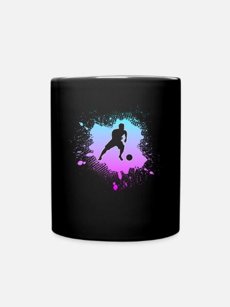 Soccer - Full Colour Mug - black