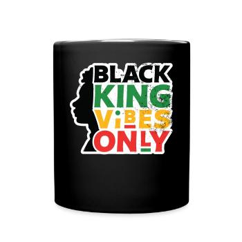 Black King only resonates with traditions - Full Colour Mug - black - Front