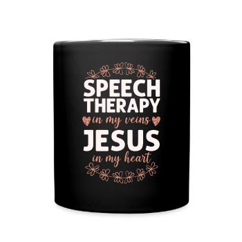 Speech Therapist Therapy Assistant - Tasse einfarbig - Schwarz - Vorne