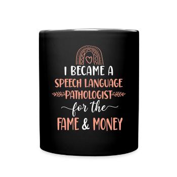 Speech Therapist Therapy Assistant - Full Colour Mug - black - Front