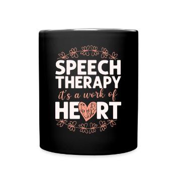 Speech Therapist Therapy Assistant - Full Colour Mug - black - Front