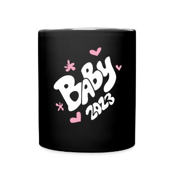 Bébé 2023 - Naissance Enceinte 2023 Grossesse - Mug uni - noir - Devant
