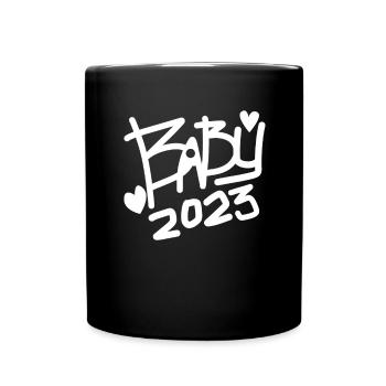 Bébé 2023 - Naissance Enceinte 2023 Grossesse - Mug uni - noir - Devant