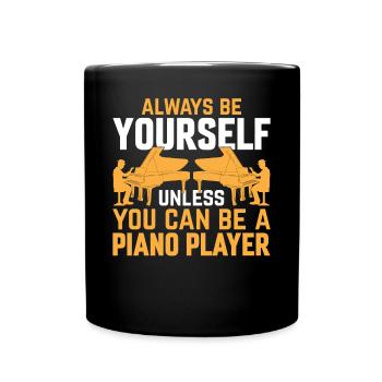 Musicien de piano Pianiste - Drôle de pianiste - Mug uni - noir - Devant