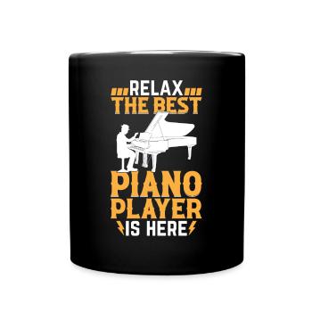 Détendez-vous Le meilleur pianiste est ici - Pianist Keyb - Mug uni - noir - Devant