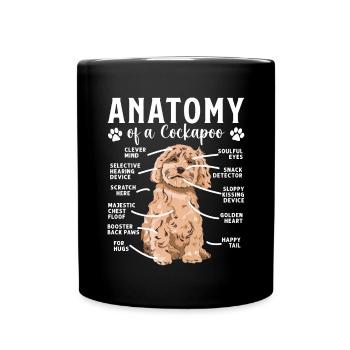 Cockapoo Dog - Full Colour Mug - black - Front