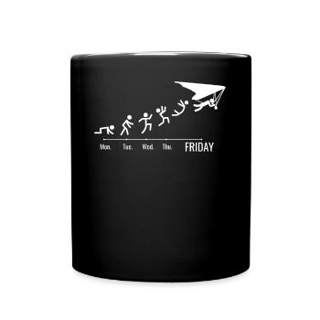 Deltaplane Delta Glider Delta Deltaplane - Mug uni - noir - Devant