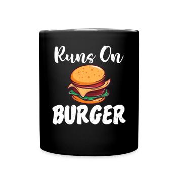 Burger Lover Cadeau - Mug uni - noir - Devant