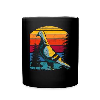 Drôle de pigeon Fancier & Pigeons Whisperer Pigeon voyageur - Mug uni - noir - Devant