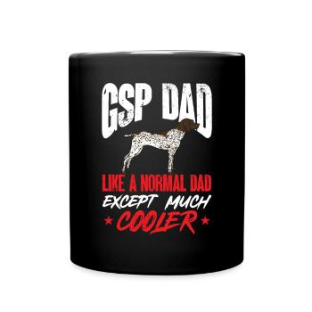 Chien GSP allemand à poil court - Mug uni - noir - Devant