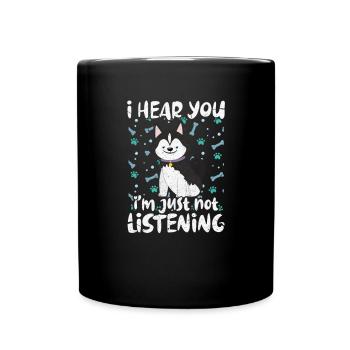 Husky - Full Colour Mug - black - Front