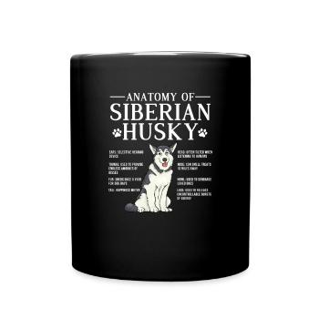 Husky Dog Dogs Siberian Husky Gift - Mug uni - noir - Devant