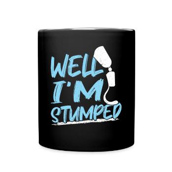 Eh bien, je suis perplexe - Prothèse de jambe - Mug uni - noir - Devant