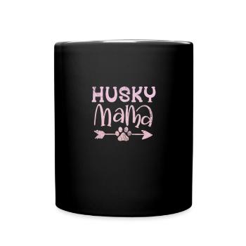 Husky - Tasse einfarbig - Schwarz - Vorne