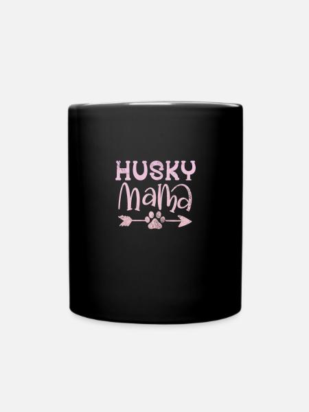 Husky - Tasse einfarbig - Schwarz