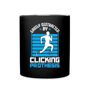 Easily Distracted By Clicking Prothesis - Full Colour Mug - black - Front