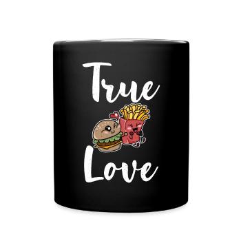 Burger Lover Gift - Full Colour Mug - black - Front